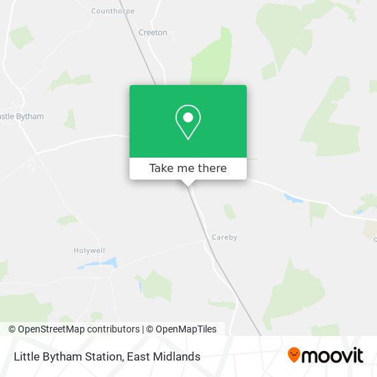 Little Bytham Station map