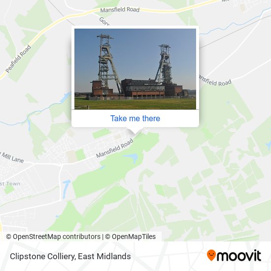 Clipstone Colliery map