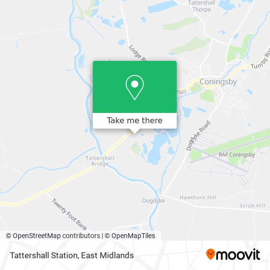 Tattershall Station map