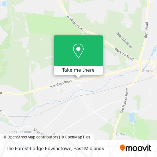 The Forest Lodge Edwinstowe map