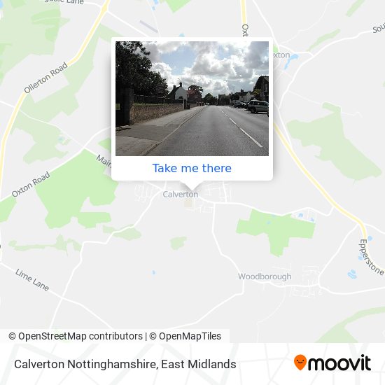 Calverton Nottinghamshire map