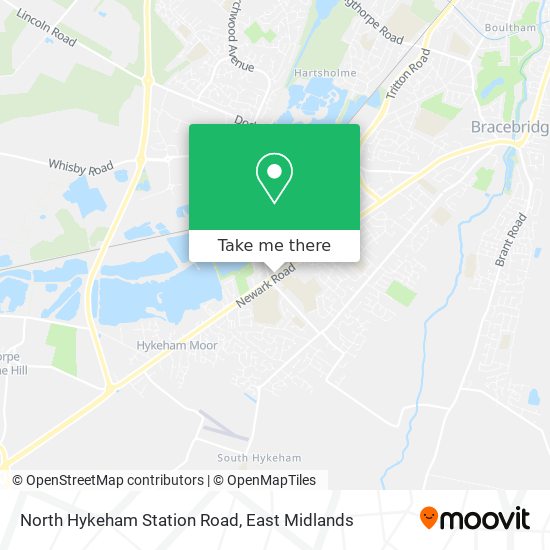 North Hykeham Station Road map