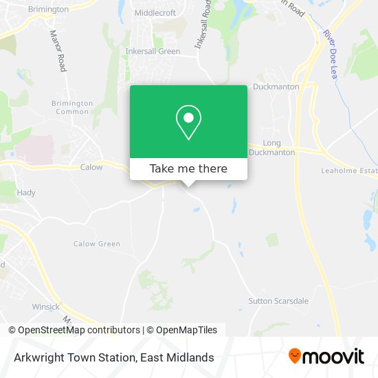 Arkwright Town Station map