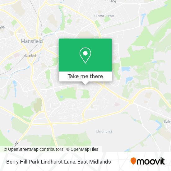 Berry Hill Park Lindhurst Lane map