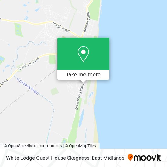 White Lodge Guest House Skegness map