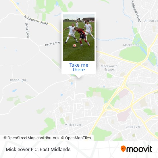 Mickleover F C map