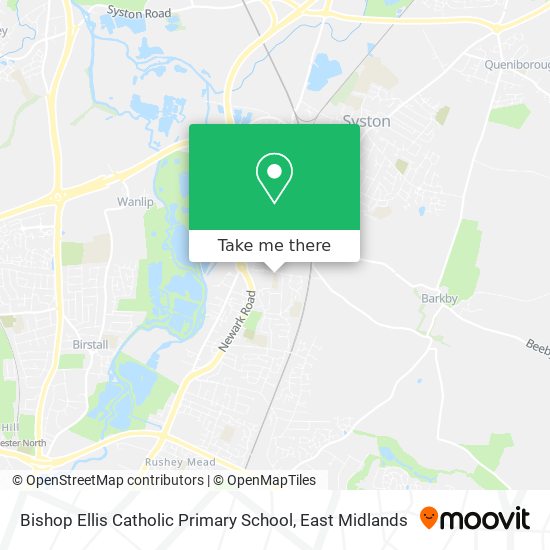 Bishop Ellis Catholic Primary School map