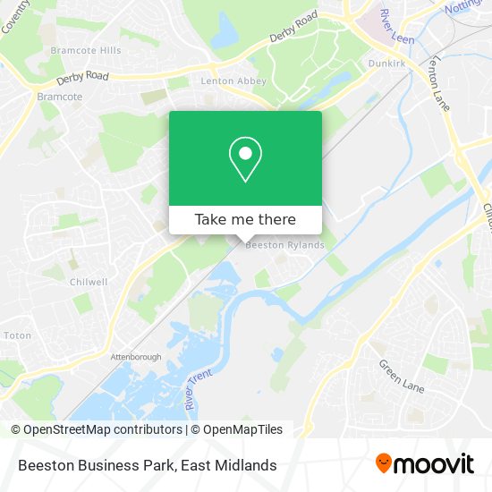 Beeston Business Park map