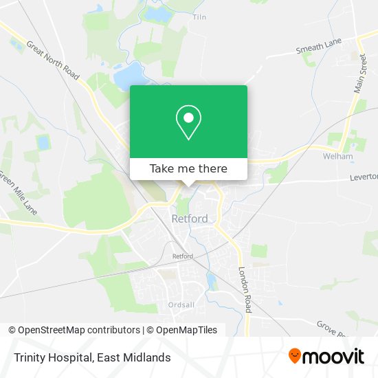 Trinity Hospital map