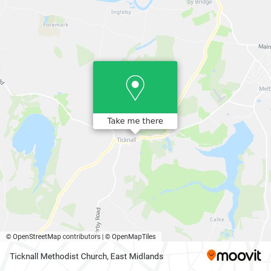 Ticknall Methodist Church map