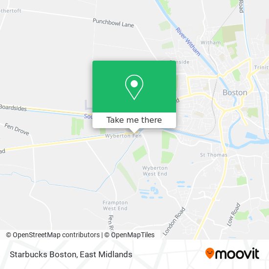 Starbucks Boston map