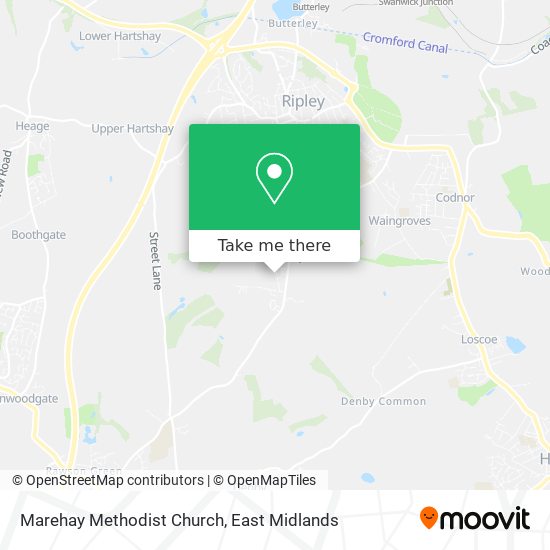 Marehay Methodist Church map