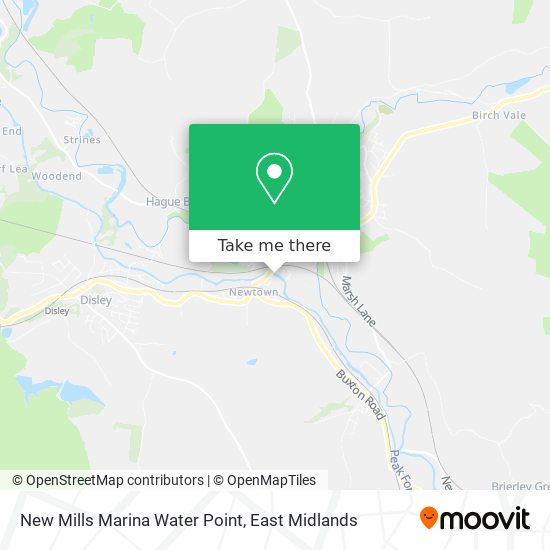 New Mills Marina Water Point map