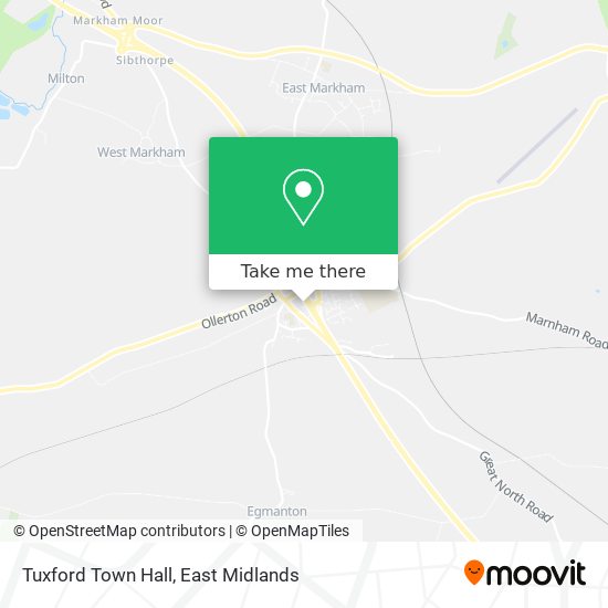 Tuxford Town Hall map
