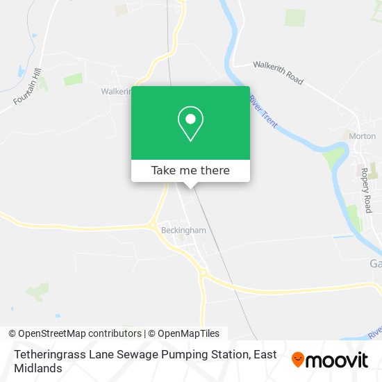 Tetheringrass Lane Sewage Pumping Station map