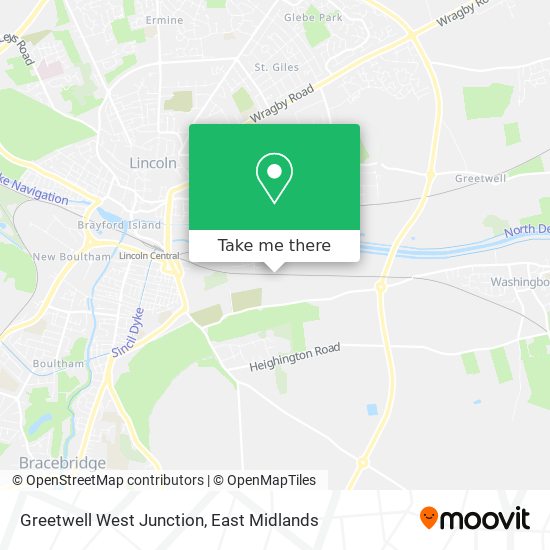 Greetwell West Junction map