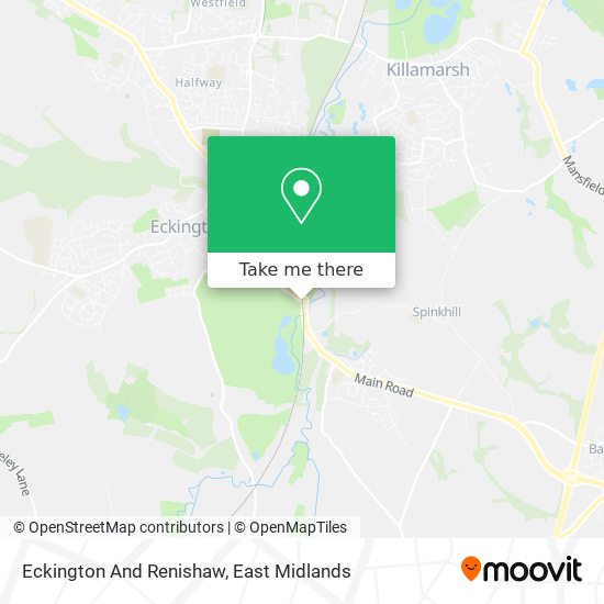Eckington And Renishaw map