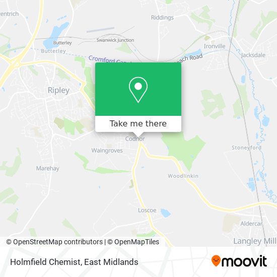 Holmfield Chemist map