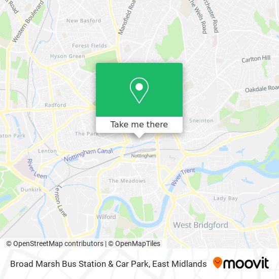 Broad Marsh Bus Station & Car Park map