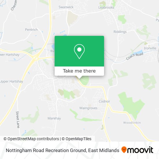 Nottingham Road Recreation Ground map