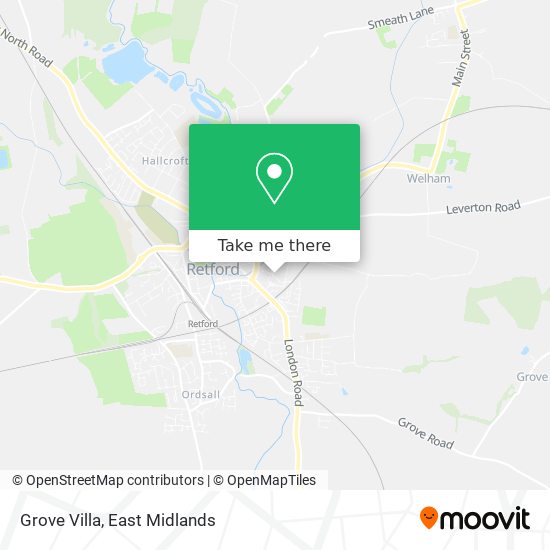 Grove Villa map