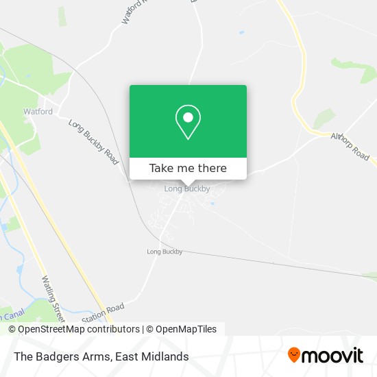 The Badgers Arms map