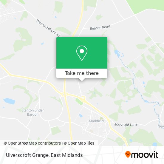 Ulverscroft Grange map