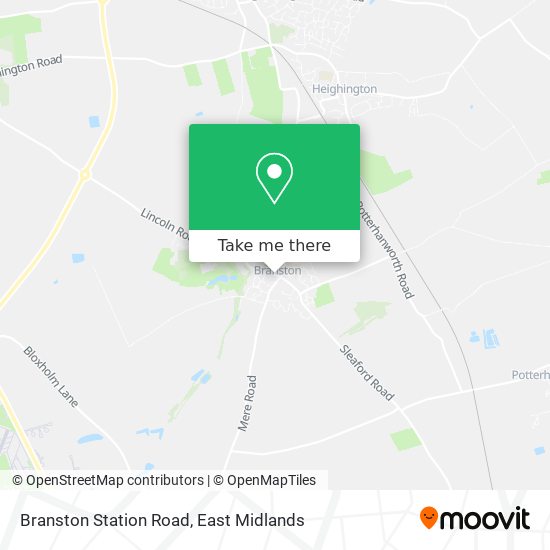 Branston Station Road map