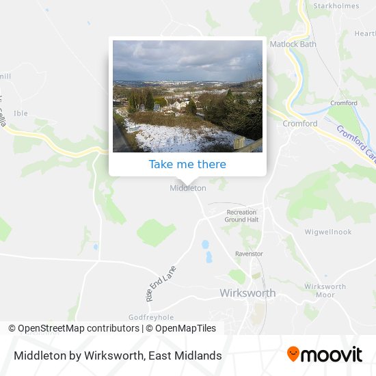 Middleton by Wirksworth map