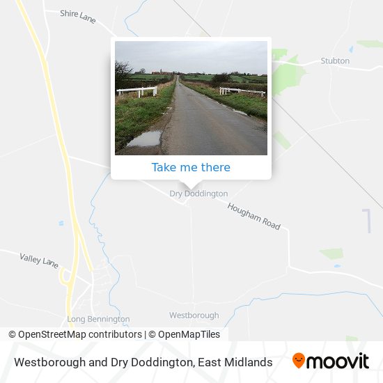 Westborough and Dry Doddington map