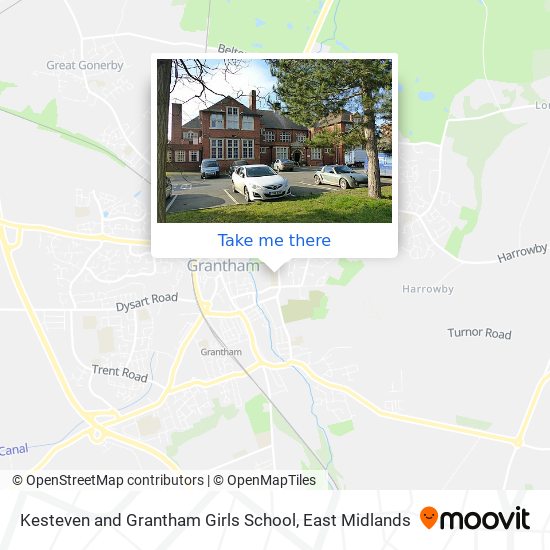 Kesteven and Grantham Girls School map