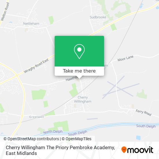 Cherry Willingham The Priory Pembroke Academy map