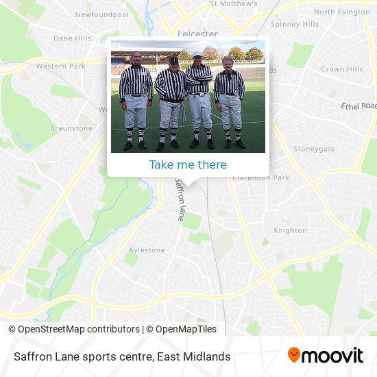 Saffron Lane sports centre map