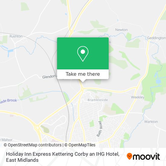 Holiday Inn Express Kettering Corby an IHG Hotel map