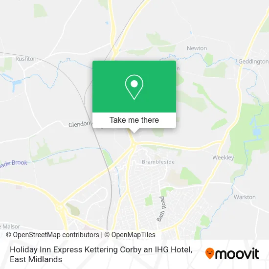 Holiday Inn Express Kettering Corby an IHG Hotel map