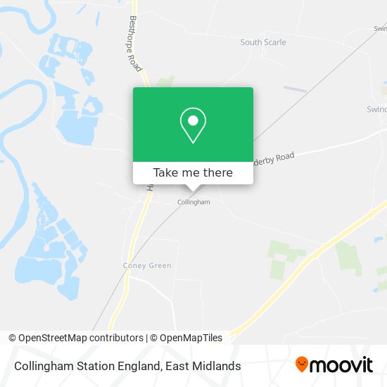Collingham Station England map