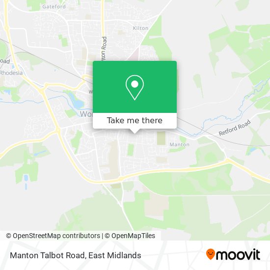 Manton Talbot Road map
