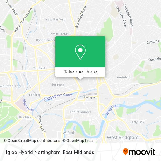 Igloo Hybrid Nottingham map