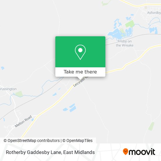 Rotherby Gaddesby Lane map