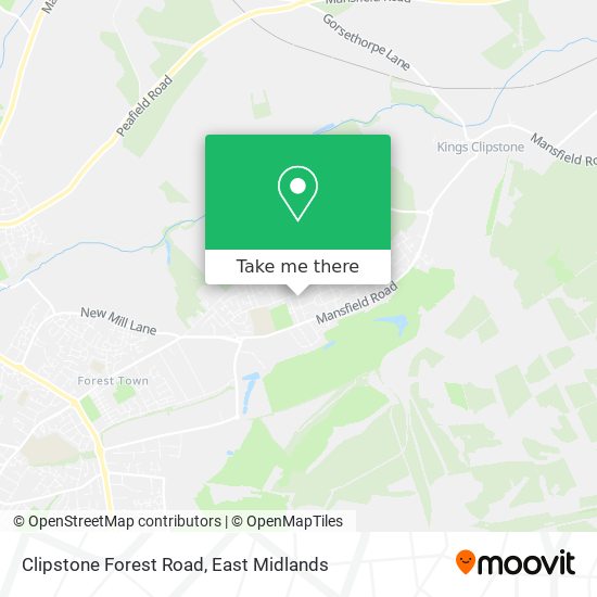 Clipstone Forest Road map