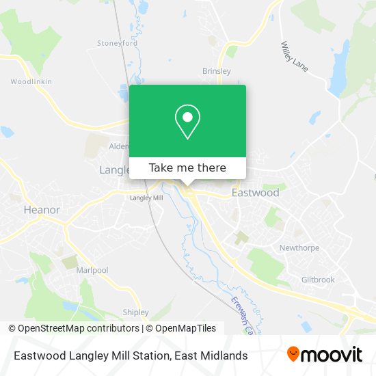 Eastwood Langley Mill Station map