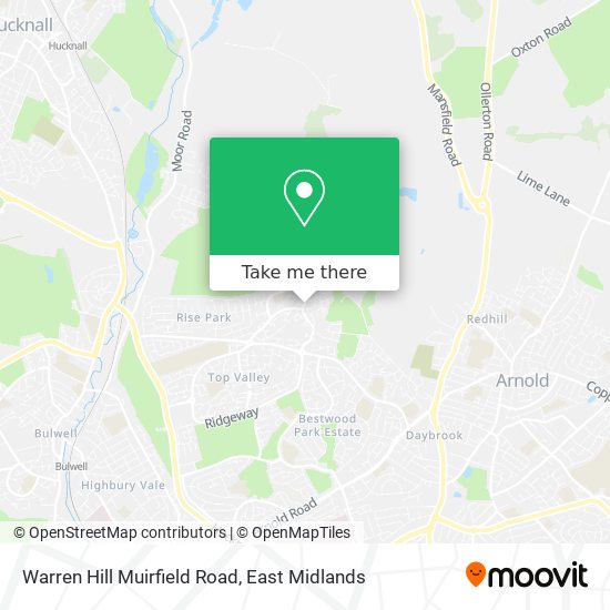 Warren Hill Muirfield Road map