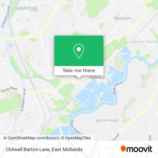 Chilwell Barton Lane map