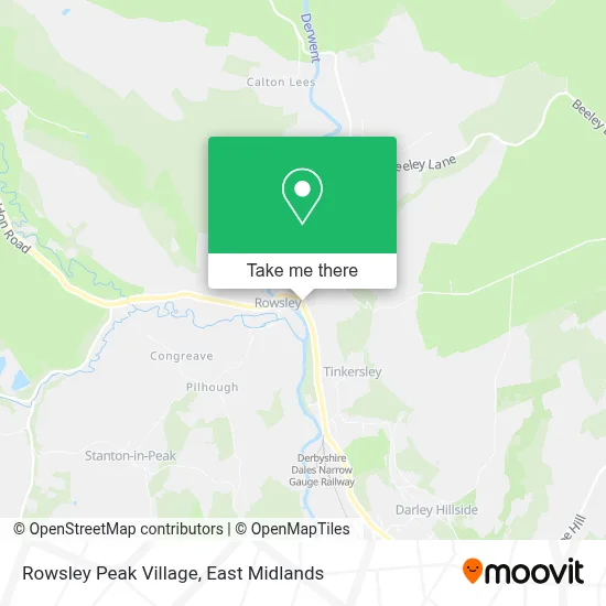 Rowsley Peak Village map