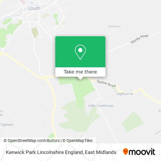 Kenwick Park Lincolnshire England map