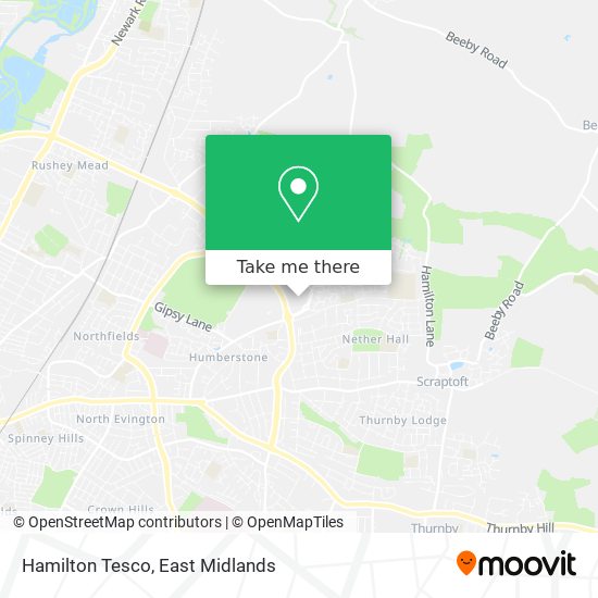 Hamilton Tesco map