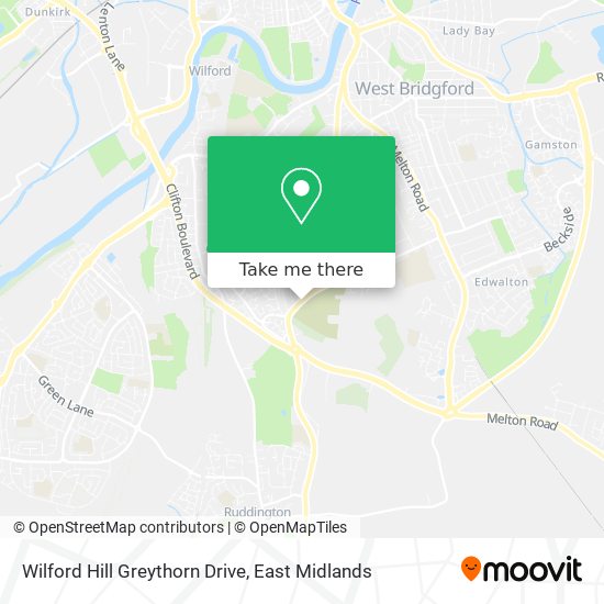Wilford Hill Greythorn Drive map