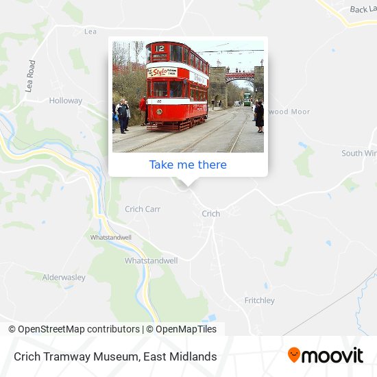 Crich Tramway Museum map
