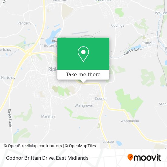 Codnor Brittain Drive map