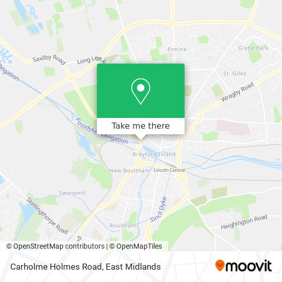 Carholme Holmes Road map